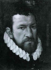 Bildnis Eines Herrn Mit Halskrause by Adriaen Thomasz Key