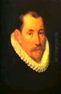 Bildnis Eines Herrn Mit Halskrause by Adriaen Thomasz Key