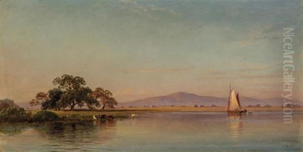 Sailboats With Cattle Grazing - view 1