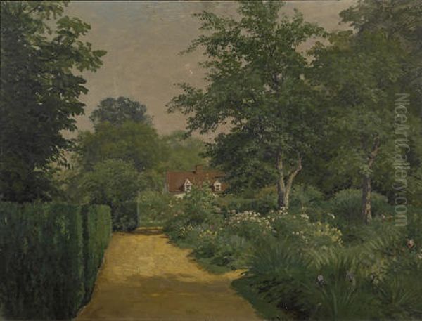 Sunlight On A Garden Path - view 1
