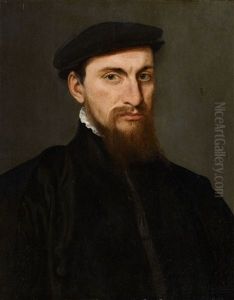 Portrait Of A Gentleman In A Black Beret Portrait Of A Gentleman In A Black Beret