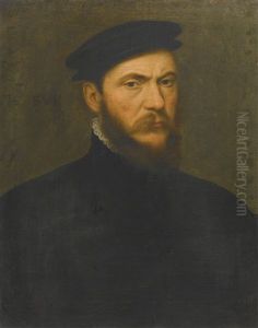 Portrait Of A Bearded Man, Half-length by Willem Adriaensz Key