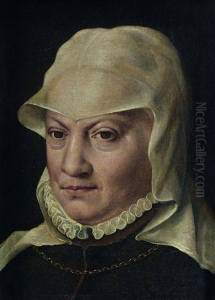 Portrait De Femme A La Coiffe - view 1
