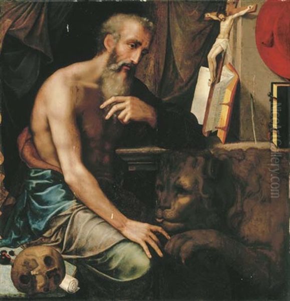 Saint Jerome Adoring The Cross - view 1