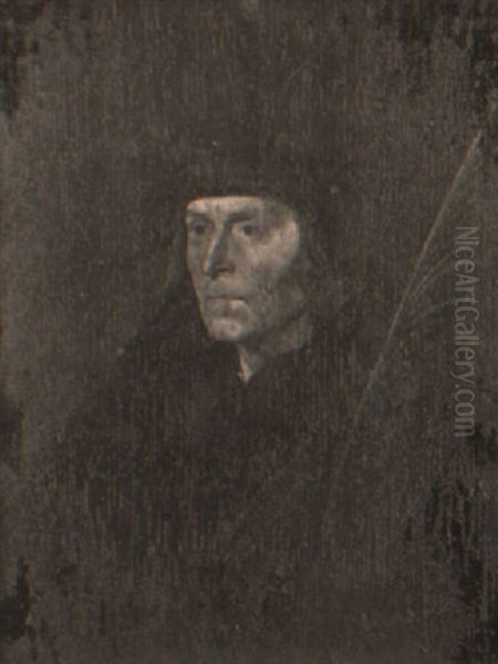 Portrait D'un Grand Humaniste A La Palme (erasme De Rotterdam?) - view 1