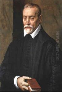 Portrait Of An Academic Holding A Book