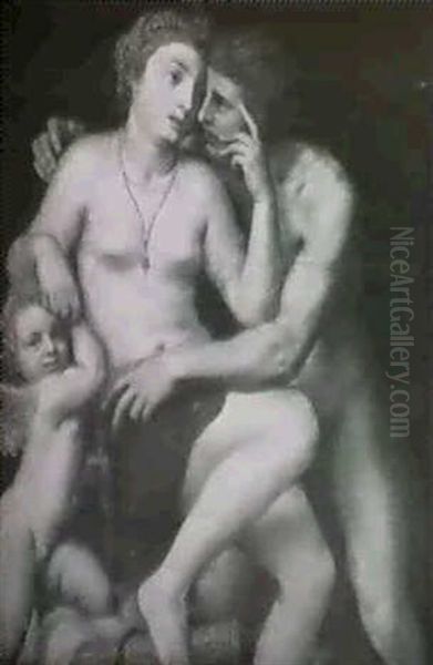 Mars And Venus With Cupid - view 1