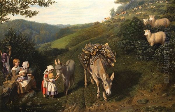 Feeding The Donkey - view 1