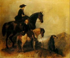 In The Highlands by Friedrich Wilhelm Keyl