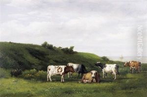 Pres De L'escaut, Du Cote De St. Anne by Albert De Keyser