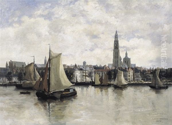 Vue D'anvers Du Cote De L'escaut - view 1