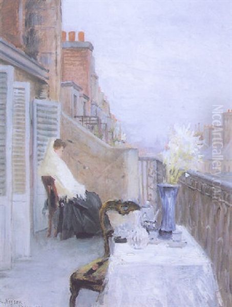 On The Balcony, Paris - view 1