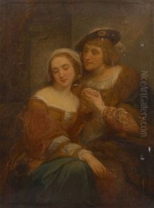 Sans Titre (preparatory Study For Christophe Colomb Au Couvent De Saint-juste De La Rabida?)