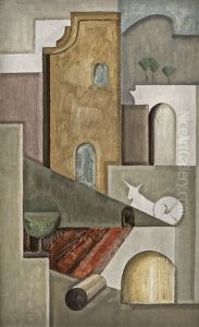 Komposisjon Med Arkitektur Og Esel. Fra Provence by Ragnhild Keyser