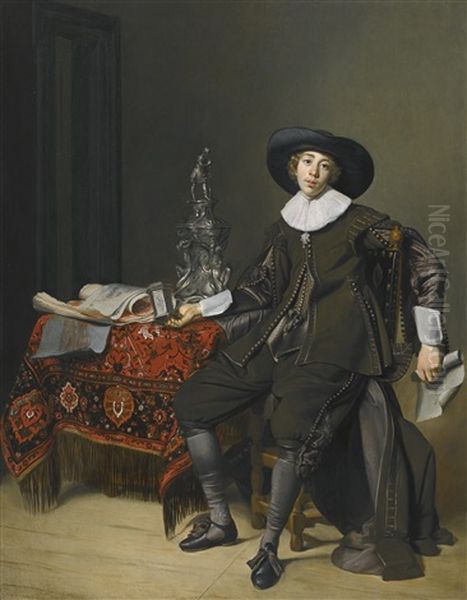 Portrait Of A Silversmith, Probably Christian Van Vianen (1600-67) - view 1