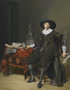 Portrait Of A Silversmith, Probably Christian Van Vianen (1600-67)