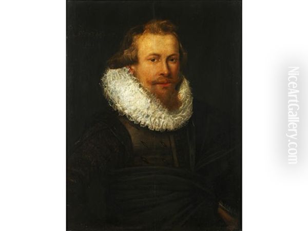 Portrait Of A Gentleman, Half-length, In Black Costume - view 1