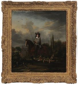Sporting Scene With A Nobleman On Horseback, Said To Be Signeur De Moorseween