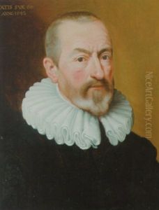 Portraet Af En Herre I Sort Dragt Og Hvid Pibekrave