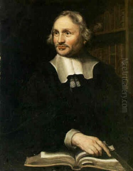Portrait Of A Scholar With A Book by Thomas De Keyser
