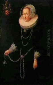 Portrait De Elisabeth De Pret by Thomas De Keyser