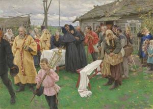 Country Gathering by Nikolai Vasilievich Kharitonov