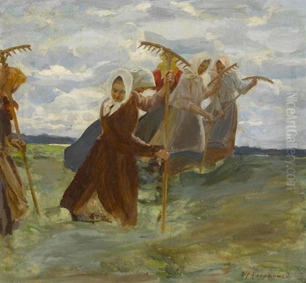 Summer Harvest by Nikolai Vasilievich Kharitonov