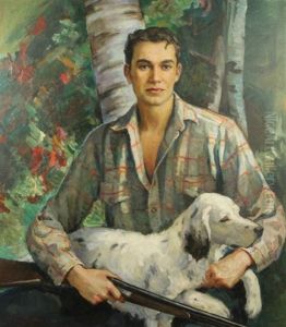 Hunter With A Dog by Nikolai Vasilievich Kharitonov