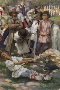Village Fete by Nikolai Vasilievich Kharitonov