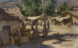 Market Day by Nikolai Vasilievich Kharitonov