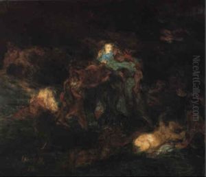 The Raft Of Dante (la Barque De Dante) by Fernand Khnopff