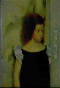 A Portrait Of Gabrielle Braun by Fernand Khnopff