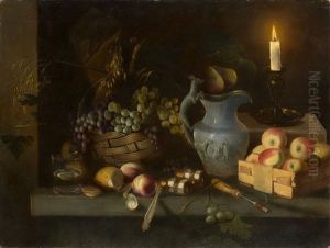 Still Life With Candle And Opera Glasses by Ivan Khrutsky