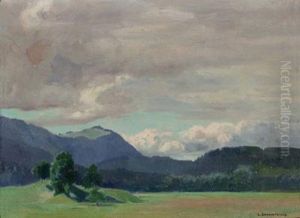 Landschaft Aus Unterwassen/ Bayern by Lena Baurnfeind