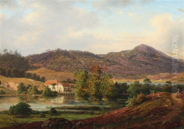 Hidden Landscape With A Watermill - view 1