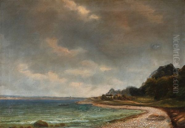 Coastal Scene With Fishing Boats - view 1