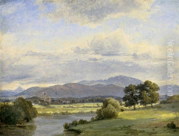 Isarlandschaft Bei Wolfratshausen - view 1