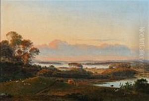 View From Nakkebolle Near Faarborg, Denmark