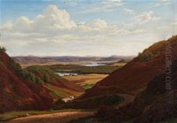 View From The Lakes Between Silkeborg And Funder, Denmark - view 1