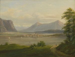 Ansicht Von Rottach-egern Und Der St. Laurentiuskirche Am Tegernsee