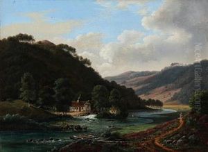 Parti Af Greisdalen Ved Weile (landscape From The Greis Valley Near Vejle, Denmark)