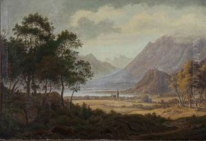 Tyrolean Landscape At Kalterer See In Northern Italy