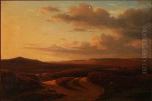 Moor Landscape At Sunset