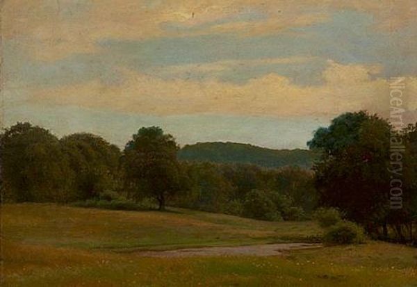 Landscape With A Stream In The Foreground - view 1