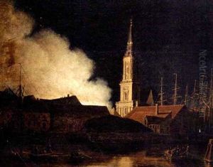 Ildebrand Pa Christianshavn by Frederik Christian Jacobsen Kiaerskou