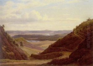 Jysk Bakket Landskab, I Baggrunden Soer by Frederik Christian Jacobsen Kiaerskou