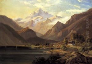 Parti Antaglig Fra Berchtesgaden Med Bjerget Watzmann