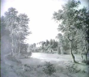 Parklandschaft Mit Einem Schloss