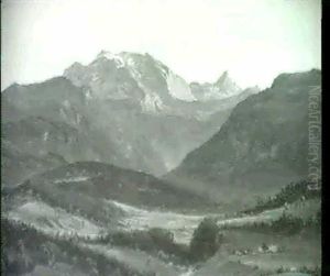 In Tirol. Gebirgstal by Frederik Christian Jacobsen Kiaerskou