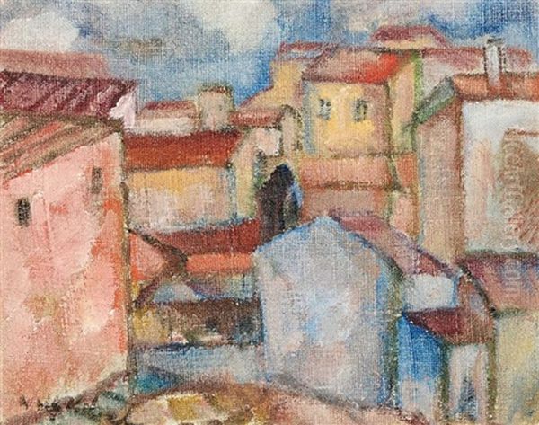 Townscape, Recto; Nude, Verso - view 1